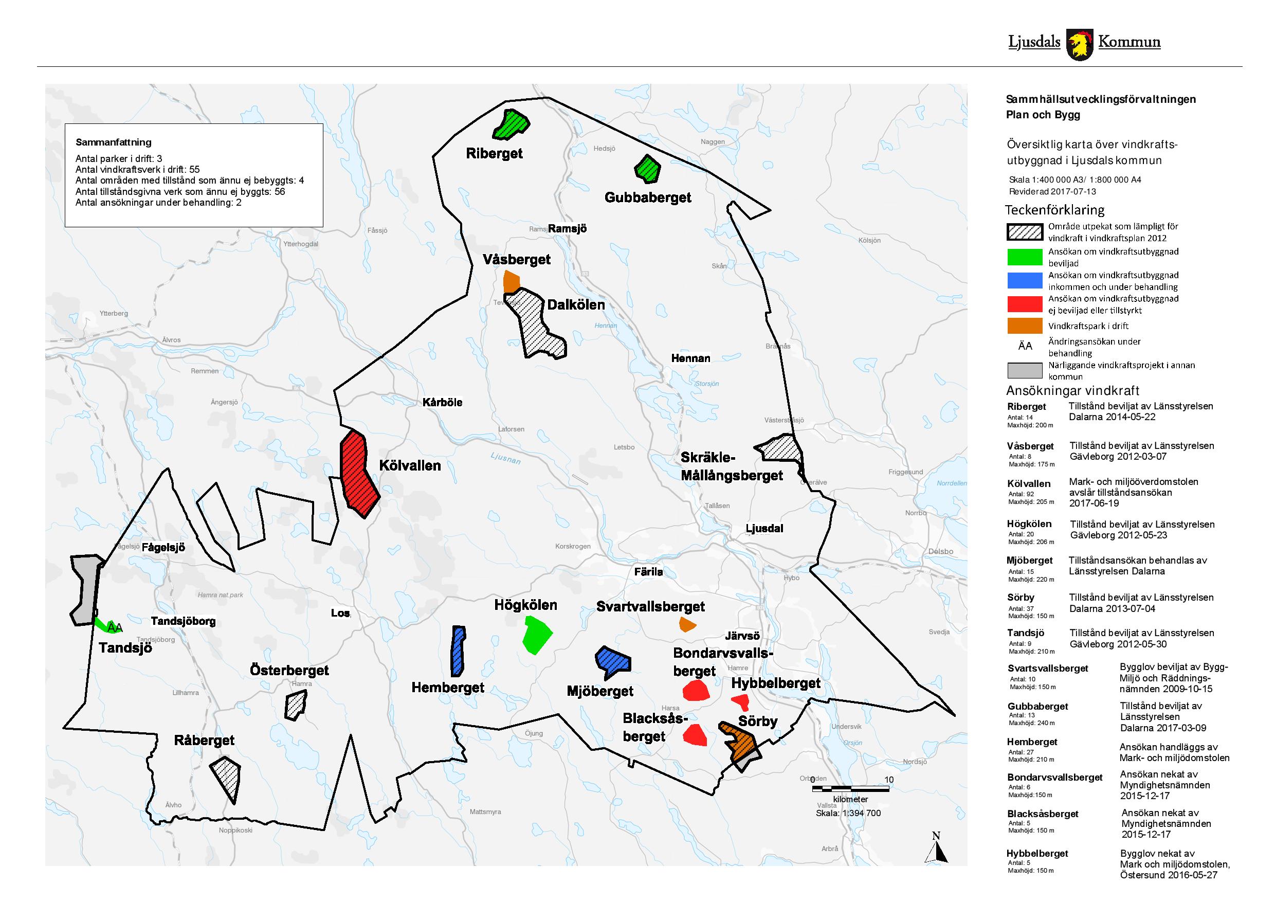 Aktuella Vindkraftprojekt - Ljusdals Kommun